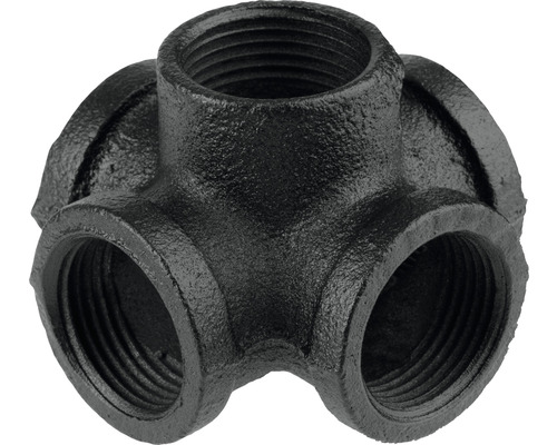 WALTECO Rusticline verbinder 3/4'' 5-weg zwart
