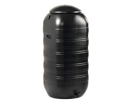 Regenton van kunststof met deksel en waterkraan