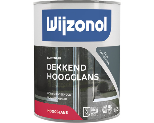 WIJZONOL Dekkend hoogglanslak koningsblauw 9226 750 ml Wijzonol buitenlak, dekkend hoogglans, 0,75 liter