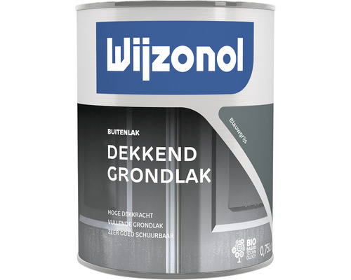 WIJZONOL Dekkend grondlak blauwgrijs T55 750 ml Verfemmer Wijzonol dekkende grondlak voor buiten