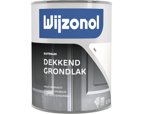 WIJZONOL Dekkend grondlak wit 750 ml Wijzonol dekkende grondverf voor buitenlak in een blik van 0,75 liter