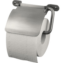 Toiletpapierhouder van metaal met rol papier