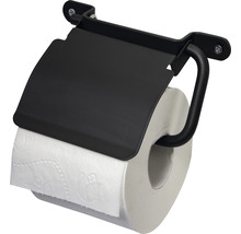 Toiletpapierhouder van metaal met afdekking