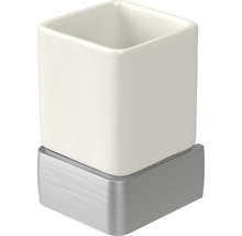 HACEKA Tandenborstelbeker Aline wandmontage aluminium geborsteld