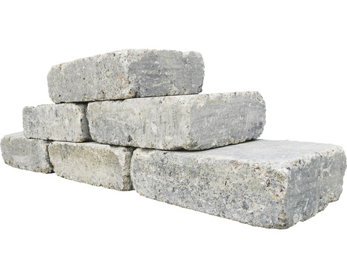 Gestapelde betonklinkers