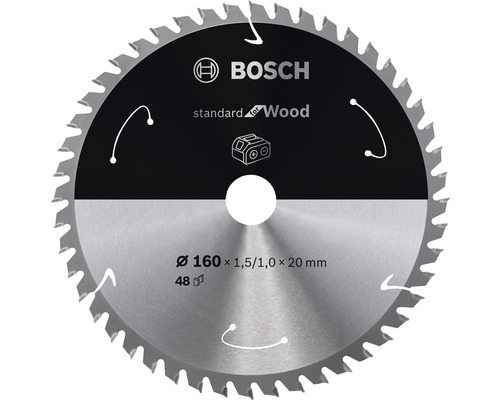BOSCH Cirkelzaagblad Standard for Wood Ø 160x20x1,5 mm 48T