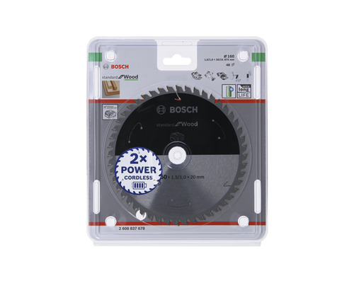 Bosch cirkelzaagblad Standard for Wood, diameter 160 millimeter