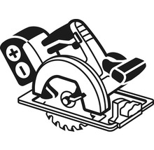 Cirkelzaag illustratie