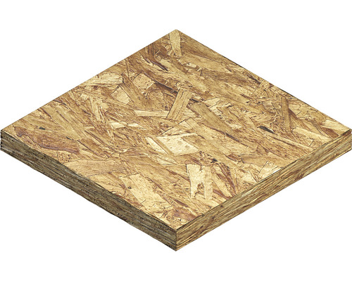 Close-up van OSB-plaat