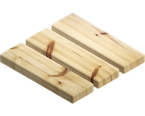Drie houten planken