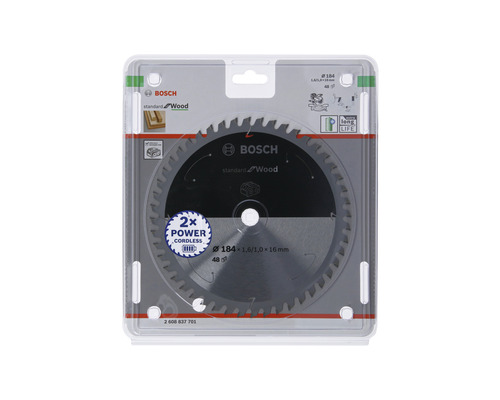 Bosch cirkelzaagblad Standard for Wood, diameter 184 millimeter