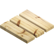 Drie houten planken van vurenhout