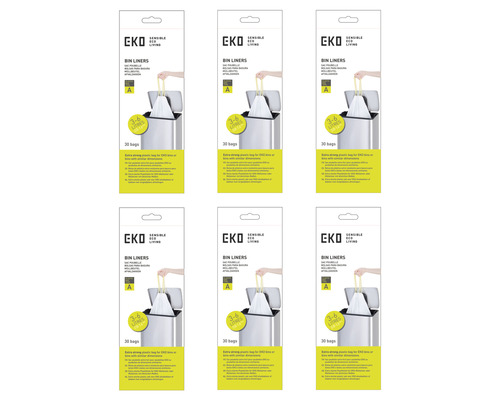 EKO afvalzakken, 3 tot 6 liter, 30 stuks