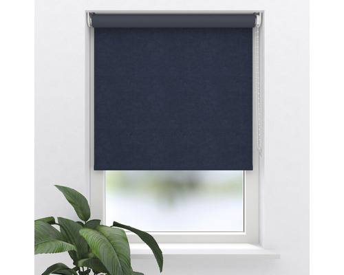 SOLUNA Rolgordijn verduisterend F3 velours donkerblauw 60x190 cm Raam met verduisterend rolgordijn