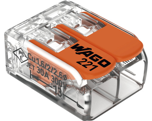 Wago 221 lasklem voor elektrische leidingen