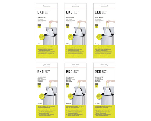 EKO afvalzakken maat E, 20 stuks