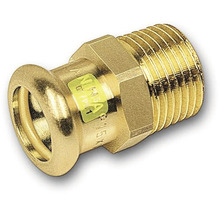 Persfitting met buitendraad van messing