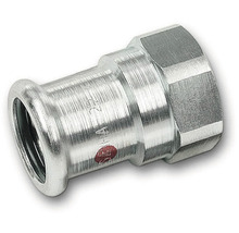 Persfitting met wartelmoer voor sanitair en verwarming