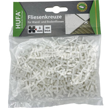 HUFA Tegelkruisjes voor wand- en vloertegels, 3 mm, 200 stuks
