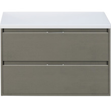 SANOX Badkamermeubelset Porto met wastafelblad 59x90x50 cm cubanit grey