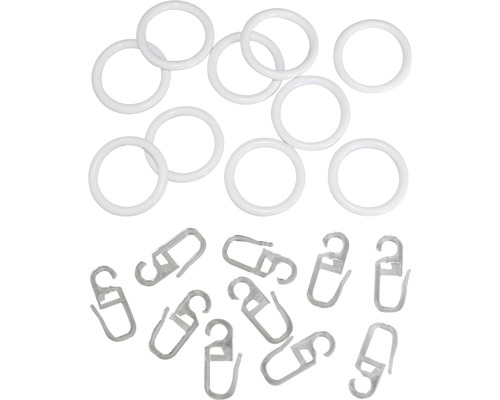 Gordijnringen en gordijnhaken