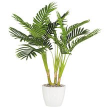 Kunstmatige palm in witte pot als kamerdecoratie