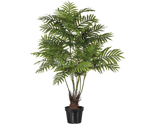 Kunstplant Goudpalm groen in pot H 110 cm