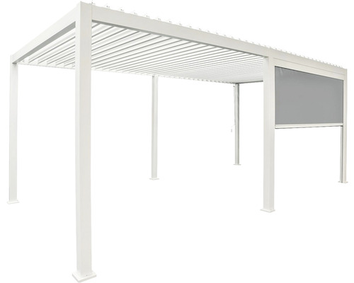 Vrijstaande aluminium pergola met zonwering