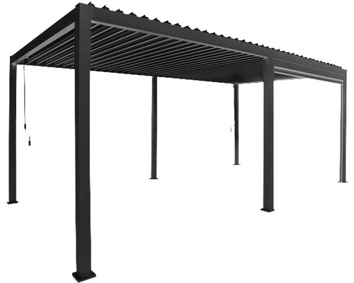 Vrijstaande tuinpergola van metaal
