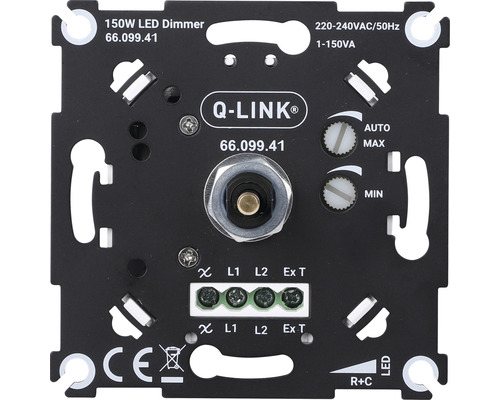 Q-Link draaidimmer voor ledlampen, 150 watt