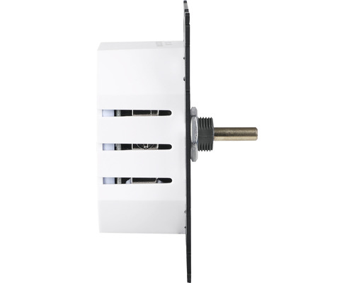 Zijaanzicht van een dimmer voor het regelen van de lichtintensiteit