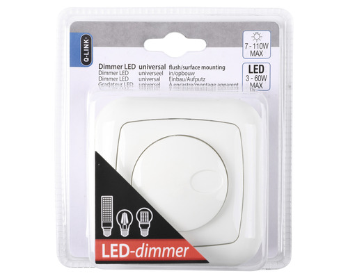 Universele led dimmer voor inbouw of opbouw in verpakking