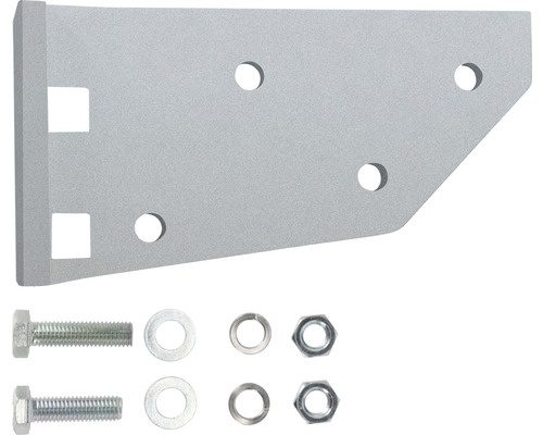 Bevestigingshoek met schroeven, moeren en ringen