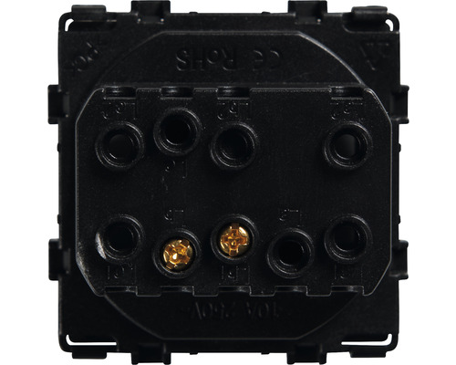 Achterkant van een schakelaar met aansluitklemmen