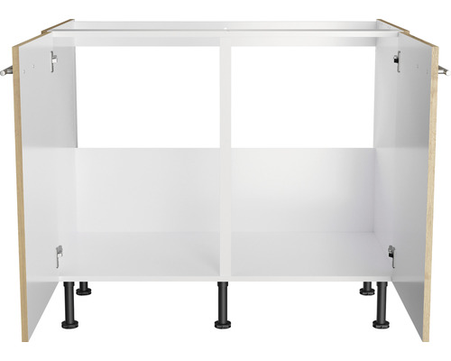 Keukenkast met zwarte poten