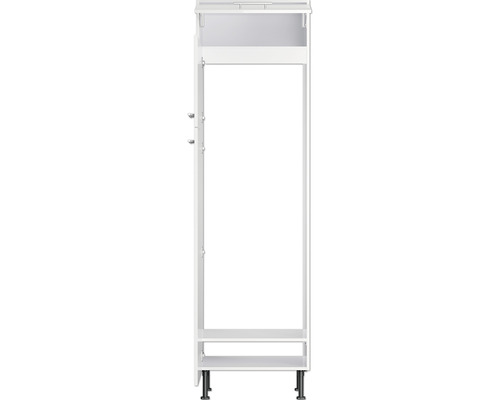 Witte keukenkastromp met poten