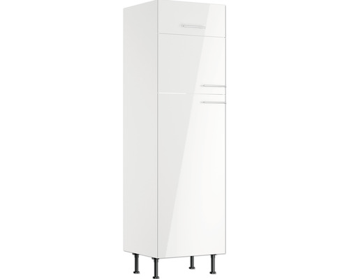 OPTIFIT Koelombouwkast tbv 145 cm inbouwkoelkast Rurik986 wit 60x58,4x211,8 cm Witte hoge kast met laden en poten