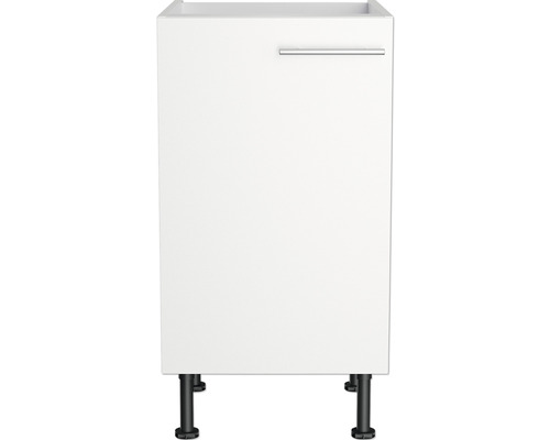 Witte keukenkast met deur en handgreep