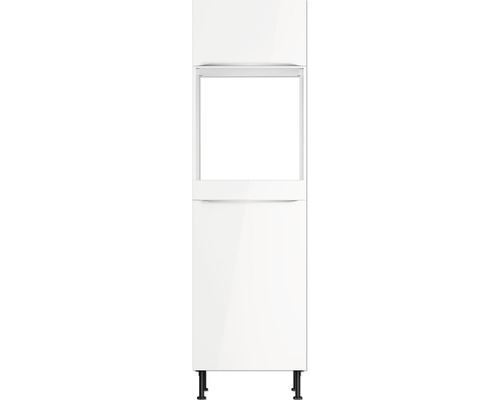 Witte badkamerhoge kast met open vak