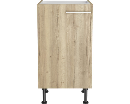 Wastafelonderkast met één deur en handgreep