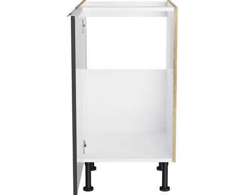 Keukenkast met open voorkant en in hoogte verstelbare poten