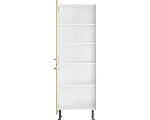 Keukenkast met planken en poten