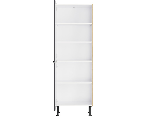 Keukenkast met planken en poten