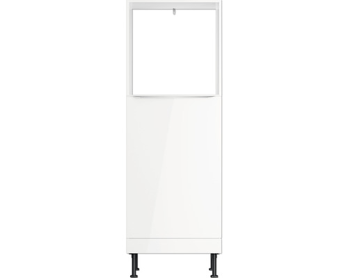 Witte wastafelonderkast met twee vakken en poten