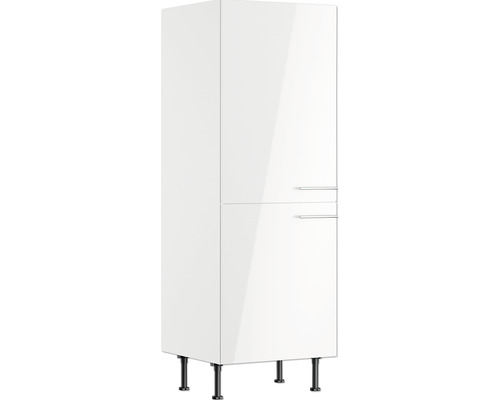 OPTIFIT Koelombouwkast tbv 88 cm inbouwkoelkast Rurik986 wit 60x58,4x176,6 cm Hoge badkamerkast met twee deuren en poten