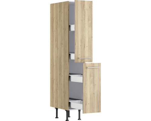 Keukenkast met uittrekelementen en poten