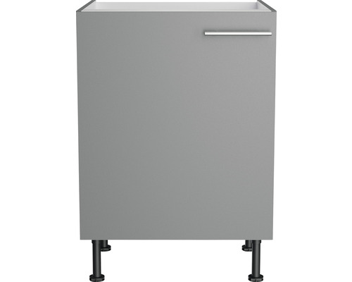 Onderkast met een deur, een handgreep en poten