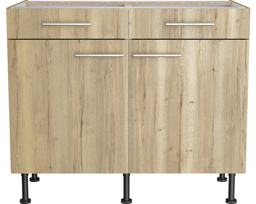 Keukenkast met twee laden en twee deuren