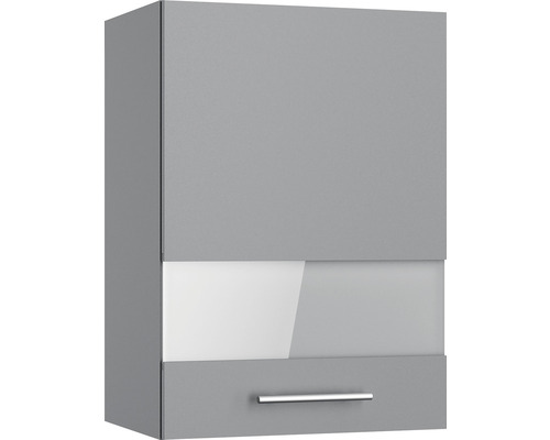 OPTIFIT Bovenkast met glazen deur Mats825 basaltgrijs 50x34,9x70,4 cm