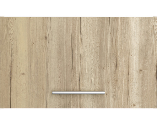 Keukenkastfront met houtdecor en handgreep